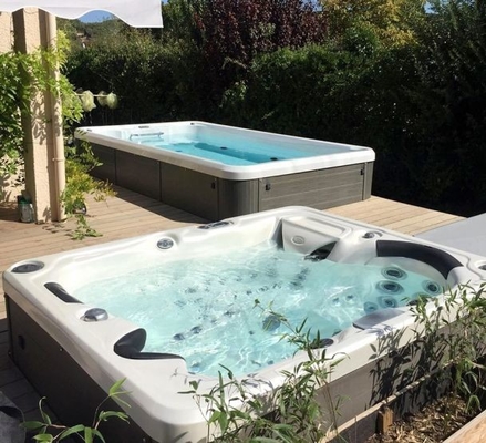 Balboa-Acryl6 Personen-Strudel-heiße Wanne mit geführtem Unterwasserlicht für Familie und Freund