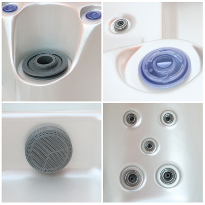 E-152S SAA 5 Personen-heiße Wannen-Strudel-Marmor-Balboa-Kontrollsystem-Massage-Wannen-Badewanne