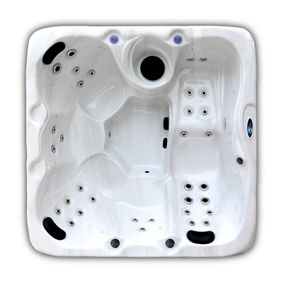 E-160S Dubai Hydromassage Spa-Bäder Whirlpool Weißer Marmor Whirlpool