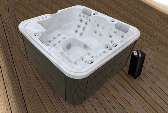 Weißes Outdoor Spa Whirlpool Acryl Spa Balboa System 54 Gesamtreaktoren