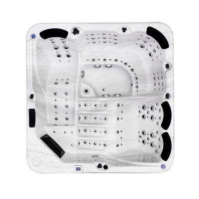 Hydrotherapie im Freien Spa Pool Luftstrahlen Massage Whirlpool Whirlpools mit LED-Licht
