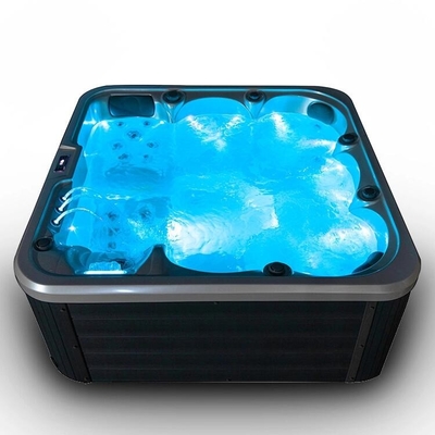 Outdoor Acrylic Whirlpool Spa kundenspezifisches Jacuzzi Outdoor Spa für 6 Personen Massage Spa Whirlpool mit Led-Licht