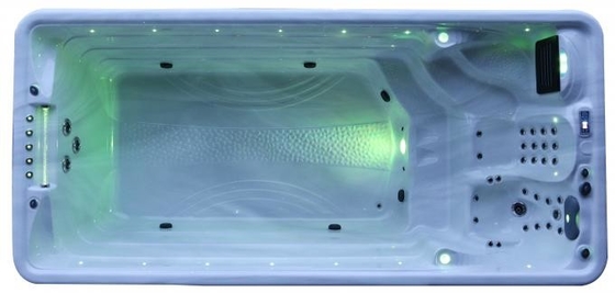 Luxuriöser Endlospool für den Garten Whirlpool Spa-Wannen mit Luftstrahlen Schwimmbad für den Außenbereich