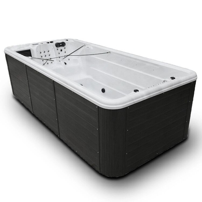 Luxuriöser Endlospool für den Garten Whirlpool Spa-Wannen mit Luftstrahlen Schwimmbad für den Außenbereich