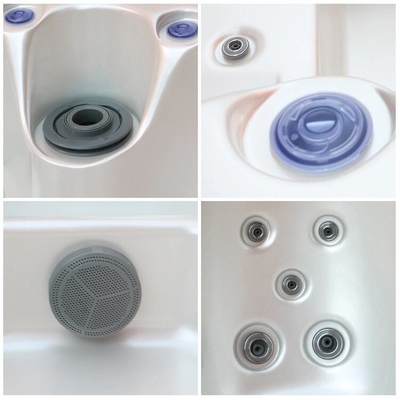 Luxuriöser Whirlpool für 5 Personen mit Whirlpool Massage Acrylbad mit Bluetooth-Lautsprecher
