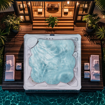 Hydromassage-Bäder Außenheiz- und Jetpools Romantischer Whirlpool Whirlpool