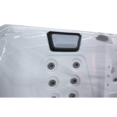 Ergonomischer Akryl-Whirlpool für 8 Personen mit Ozeanwellen