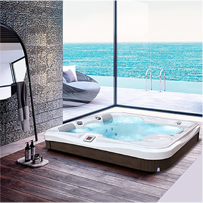 Acryl-Bad mit Druckentlastung Whirlpool Spabad mit LED-Licht