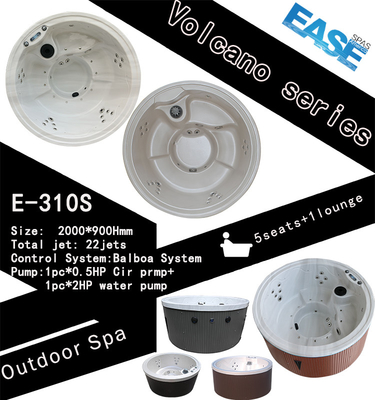 5-6 Personen Bluetooth WLAN Rundes Whirlpool Spa Balbao 3kW Heizungen