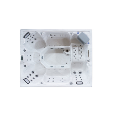 Rechteckiger Acryl-Whirlpool mit 73 Jets und 16 Air Jets