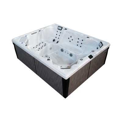 Rechteckiger Acryl-Whirlpool mit 73 Jets und 16 Air Jets