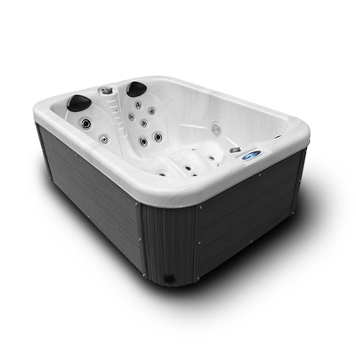 Acryl-Whirlpool für 2 Personen, Whirlpool, Massage, Garten-Whirlpool mit LED-Leuchten