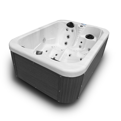 Acryl-Whirlpool für 2 Personen, Whirlpool, Massage, Garten-Whirlpool mit LED-Leuchten
