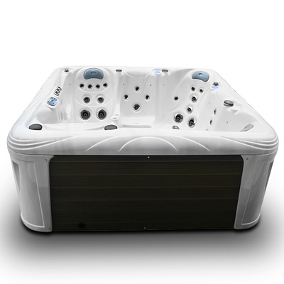 Hydrotherapie-Badekurort-Wannen-6 Personen-heiße Wannen-acrylsauerbad im Freien mit Wasserfall