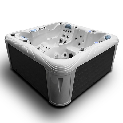 Hydrotherapie-Badekurort-Wannen-6 Personen-heiße Wannen-acrylsauerbad im Freien mit Wasserfall