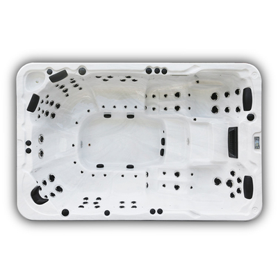Luxus8 Sitzbalboa-Acrylstrudel-Schwimmen-Badekurort-Massage-im Freien endloser Swimmingpool