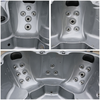 Sitze der Garten-Strudel-Badekurort-heißen Wannen-7 quadrieren im Freien hydromassage-Badewanne