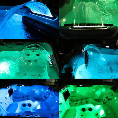6 Personen-Luft-Jet Whirlpool Massage Outdoor Hot-Wanne mit Hydrotherapie-Pumpe