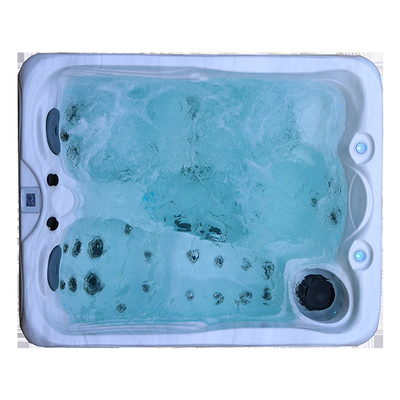 Kleine 3 Menschen freistehende heiße Wannen-Strudel-Badekurort-Badewanne im Freien mit LED