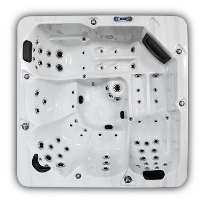 5 Personen 3 Sitzplätze 2 Liegestühle Massage Hydrotherapie Hot Tube Spa Pool für den Komfort im Freien