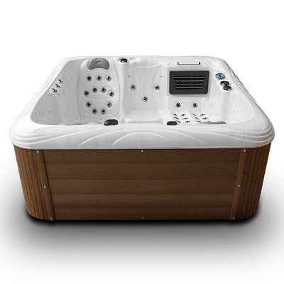 Außen-Jacuzzi Acryl Massage Spa Bad für 4 Personen für entspannende Hydrotherapie