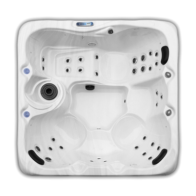Personen-Acrylbadewanne des Landhaus-Garten-5 außerhalb der Strudel-Badekurort-im Freien heißen Wanne