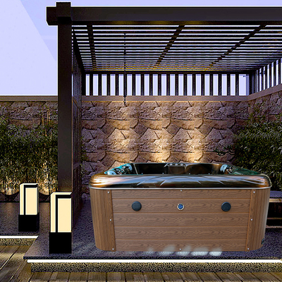 Außen-Jacuzzi Acryl Massage Spa Bad für 4 Personen für entspannende Hydrotherapie