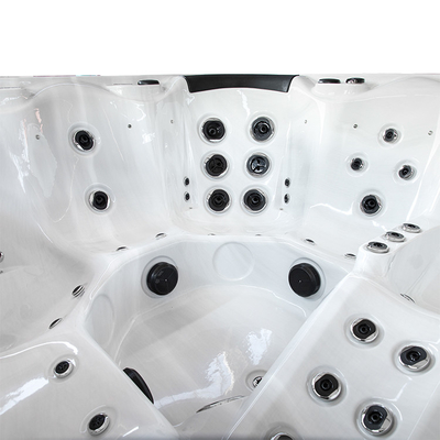 6 Personen-Acrylstrudel-hydromassage-Badewannen-Badekurort-im Freien heiße Wannen
