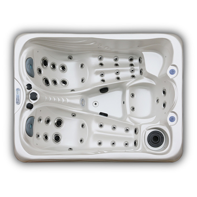 2 heiße Wannen-Strudel-Massage-acrylsauerbadewannen-Badekurorte Launges im Freien