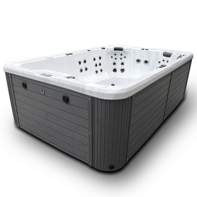 Luxus10 Personen-Acrylswimmingpool-Schwimmen-Badekurort-im Freien heiße Wanne mit LED