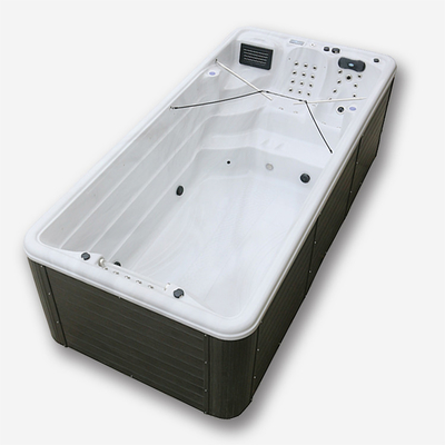 Luxusendloses Schwimmen-acrylsauerpool-Strudel-Massage-Schwimmen-Badekurort im Freien
