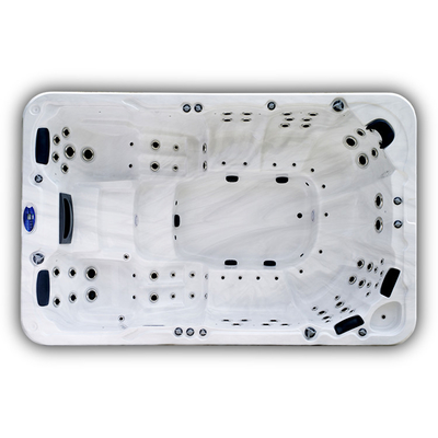 8 10 Personen-acrylsauerstrudel-Schwimmen-Pool-im Freien endloser Swimmingpool