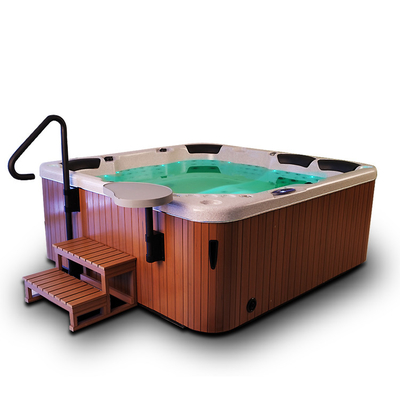 6 Personen-freistehende Massage-heiße Wannen-Strudel-Badekurort-acrylsauerbadewanne im Freien mit 3 Sitzen u. 3 Ruhesesseln