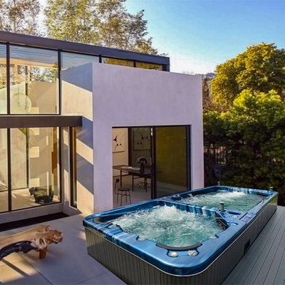 Schwimmen-Badekurort-gutes Schwimmen-Pool-Behälter-endloses Pool-Acrylfiberglas-Schwimmen-Badekurort-Pool-Swimmingpool im Freien