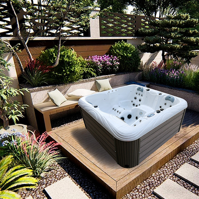 4 Sitztränkende heiße Wannen-Badekurort-Badewanne im Freien mit drahtlosem Bluetooth