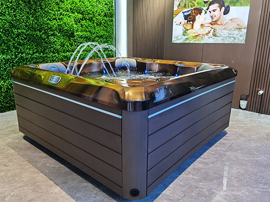 5 Personen Luxus Langlebiger Whirlpool Außenleben Hydromassage Spa-Whirlpool mit leistungsstarken Jets