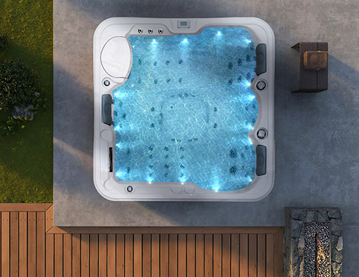 4 Personen Outdoor Whirlpool Spa Garten Portable Massage Bad Design