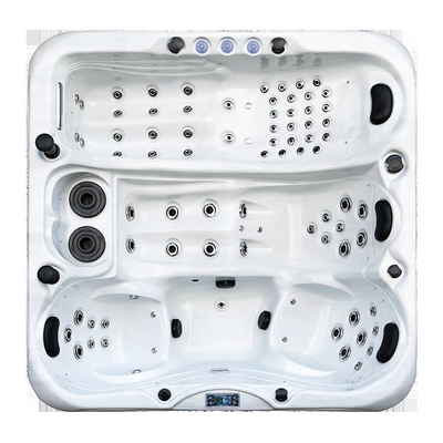 Luxus-Garten-Whirlpool für 4 Personen Erwachsene Acryl-Spas Bad Whirlpool mit Massage-Funktion für den Außenbereich