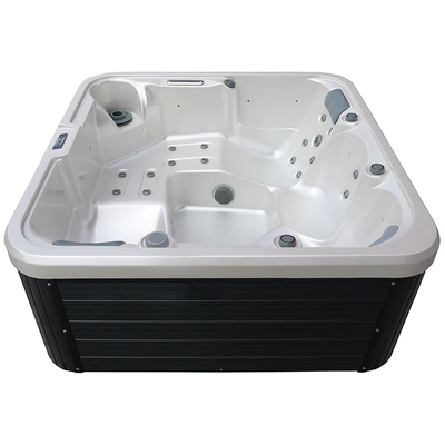 Spaßvoller 3-Personen-Rechteck-Whirlpool mit LED-Leuchten und 1 PC Filter