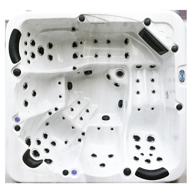 6 Personen-Luft-Jet Whirlpool Massage Outdoor Hot-Wanne mit Hydrotherapie-Pumpe